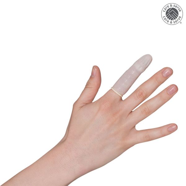 wiroTIP PF Fingerlinge Latex S Gr. 2 (100 Stck.)