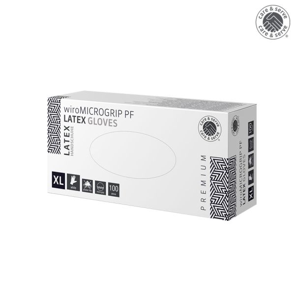 wiroMICROGRIP PF, Latex U.-Handschuhe, unsteril