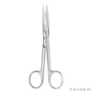chir. Schere, gebogen, spitz/spitz, 14