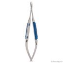 Mikro-Schere Müller, gebogen, spitz/spitz