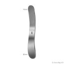 Zungenspatel, gebogen, 140 mm, doppelendig