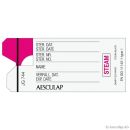 Indikatorplomben mit Kleberücken und Prozessindikator Dampf