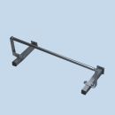 Papierrollenhalter mit Anbausatz 65 cm breit