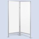 Wandschirm 2-flügelig, Farbe: weiß/weiß 0