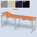 Koffermassagebank mit Kopfteil und Gesichtsausschnitt birke