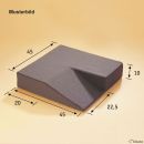 Arthrodese-Kissen 45 x 45 x 10 cm, royalblau