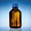 Gewindeflasche, Braunglas, 250 ml, mit Schraubkappe