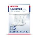 Leukomed skin sensitive steril, Vlies- Wundverband 8 cm x 10 cm (5 Stck.)