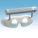 Nystagmusbrille nach Blessing mit Batteriegriff und festen Gläsern