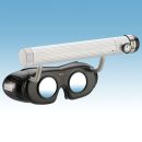 LED Nystagmusbrille schwarz Batterieversion