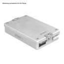 Dental-Sterilisationscontainer, silber, 310 x 190 x 65 mm
