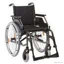 Faltrollstuhl Caneo_B anthrazit Bezug Nylon schwarz Sitzbreite 48 cm