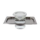 Edelstahl-Lochdeckel EM-20 DG mit 1 Glasbecher für Emmi 20 HC