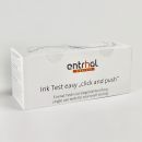 Ink Test easy, click and push, Einweg- knickfläschen ca. 4 ml