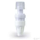 Rückflusssperre für Parallelinfusionen, mit Schutzkappe