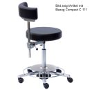 Arbeitsstuhl mit Rückenlehne, Höhenverstellung 54 - 74 cm