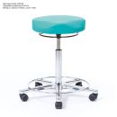 Arbeitshocker, Höhenverstellung 57-76 cm mit Ringauslösung