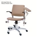 Blutentnahmestuhl Serie 22, mit Rollen und beweglicher Rückenlehne