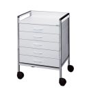 Variocar 60 Basiswagen, 833 mm hoch, mit 5 Schubladen