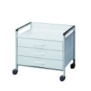 Variocar 60 Unterfahrwagen, 518 mm hoch, mit 3 Schubladen