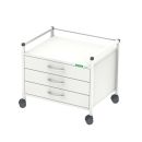 Unterfahrwagen 08/16, 518 mm hoch, mit 3 Schubladen