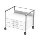 Variocar 60 Unterfahrwagen, 518 mm hoch, mit 2 Schubladen