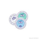 Etiketten 12 Monate, zur Kennzeichnung der Verwendbarkeit (Bl. à 20 Stck.)