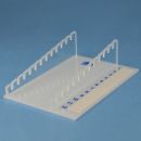 Ablagegestell aus Plexiglas für 12 Objektträger