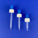 Pipettenmontur für Tropfflasche 5 ml mit Saughütchen blau