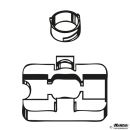 Spannplatte 1-fach mit Spannring, autoklavierbar