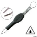 Zecken-Fix Zeckenpinzette aus Edelstahl/Kunststoff