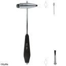 Witroe Reflexhammer, schwer mit schwarzem Kunststoffgriff