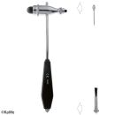 Reflexhammer nach Troemner, schwer mit schwarzem Kunststoffgriff