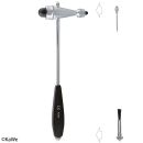 Reflexhammer nach Troemner, leicht mit schwarzem Kunststoffgriff