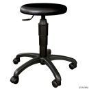 Drehhocker Classic mit Rundsitz, schwarz 0