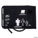 Manschette schwarz, Übergröße, 1-Schlauch