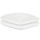 Kissenbezüge Frottee weiß, 40 x 40 cm, mit Reißverschluss (2 Stck.)
