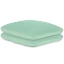 Kissenbezüge Frottee mint, 40 x 40 cm, mit Reißverschluss (2 Stck.)