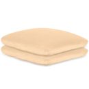 Kissenbezüge Frottee beige, 40 x 40 cm, mit Reißverschluss (2 Stck.)