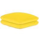 Kissenbezüge Frottee gelb, 40 x 40 cm, mit Reißverschluss (2 Stck.)