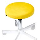 Hockerbezug Frottee gelb für Hocker 40 bis 45 cm Ø