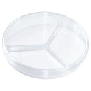 Petrischalen Ø 9 cm, mit Nocken, dreigeteilt