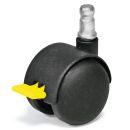 Doppellaufrolle Ø 50 mm, antistatisch, feststellbar