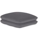 Kissenbezüge Frottee graphit, 40 x 40 cm