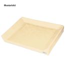 Wickeltischauflage 3-seitige Aufkantung creme