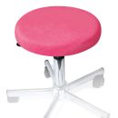 Hockerbezug Frottee pink für Hocker 40 bis 45 cm Ø