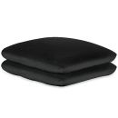 Kissenbezüge Frottee schwarz, 40 x 40 cm