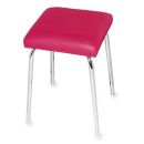 Stapelhocker ratiomed mit viereckigem Polstersitz fuchsia