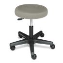 Rollhocker ratiomed grau, mit schwarzem Kunststofffußkreuz