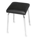 Stapelhocker ratiomed mit viereckigem Polstersitz schwarz